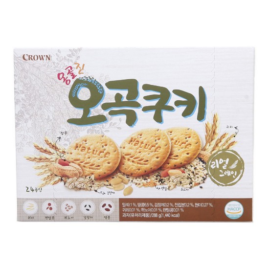 크라운제과  옹골진 오곡쿠키 288g