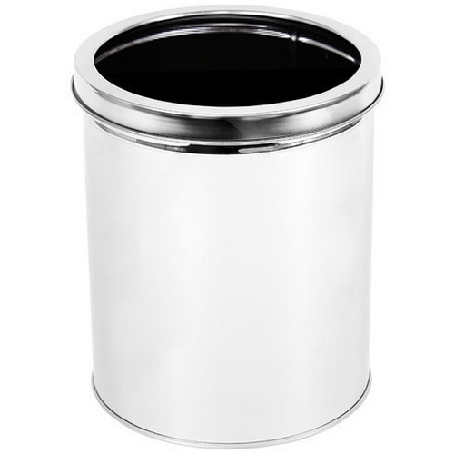 해피플러스  모던 스테인리스 오픈형 휴지통 20L