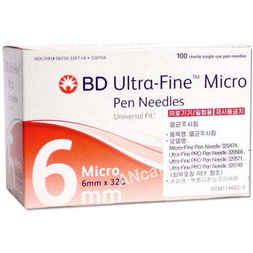 벡톤디킨슨 BD 울트라파인 마이크로 펜니들 32G 6mm