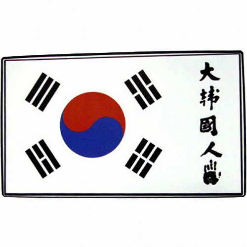 프리스타일  태극기 대한국인 사각 스티커