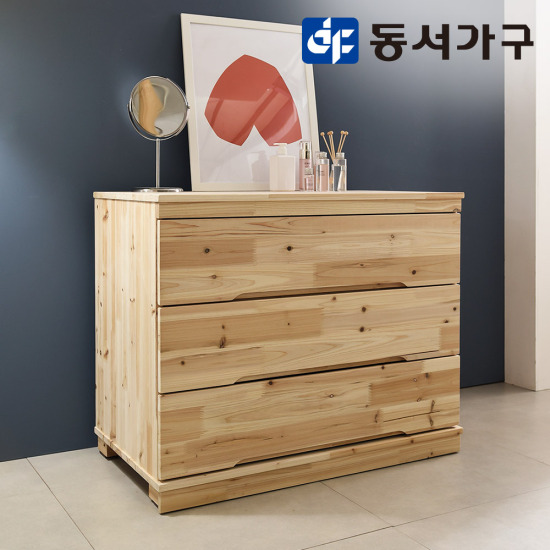 장인가구 푸름 원목 3단 서랍장 900 - 에누리 가격비교