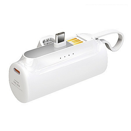 엑티몬  미니 거치 일체형 C타입 보조배터리 MON-P-MINI5000 5000mAh