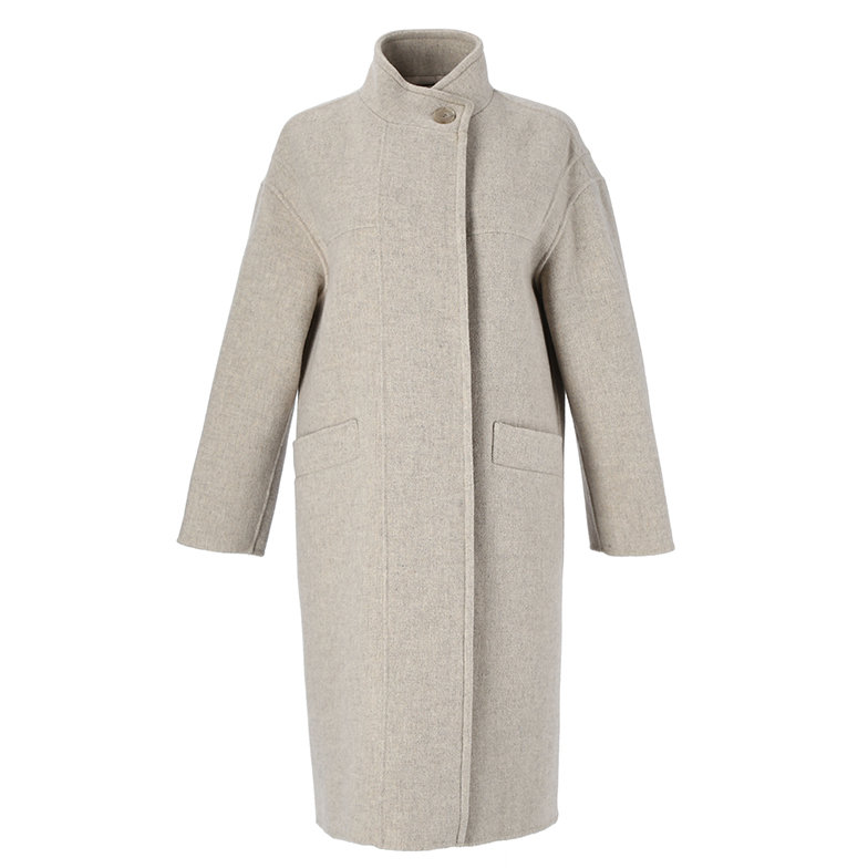 쉬즈미스 여성 하이넥 히든버튼 코트 SWHCTL41190