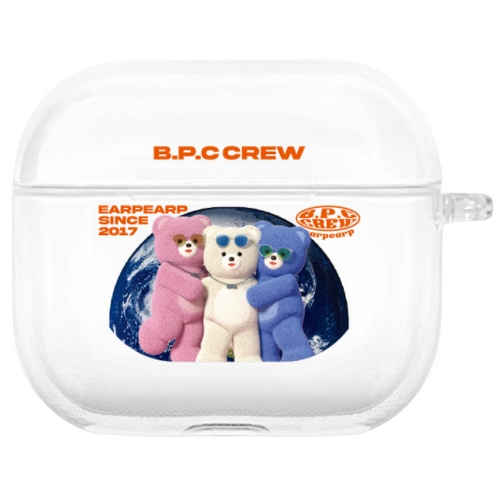 어프어프  에어팟3 SAVE EARTH BPC CREW 클리어 케이스