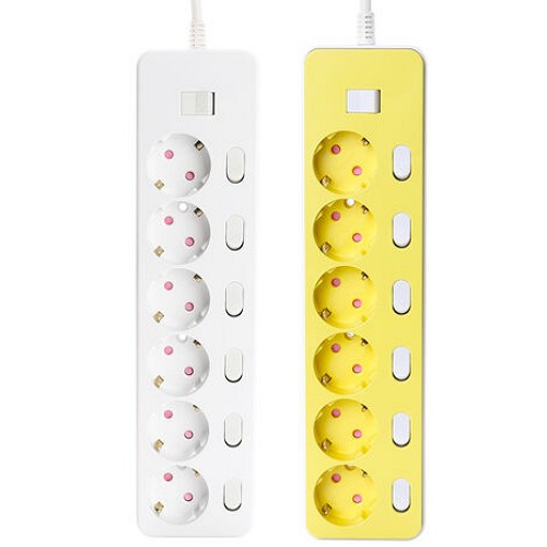 천하지엘씨 아이정 더좋은 6구 메인 개별스위치 절전 과부하차단 멀티탭