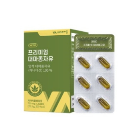 한풍네이처팜 비타민마을 프리미엄 대마종자유 750mg 30캡슐