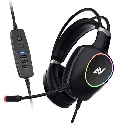 ABKO  CH55 가상 7.1 채널 RGB 스펙트럼 진동 초경량 게이밍 헤드셋