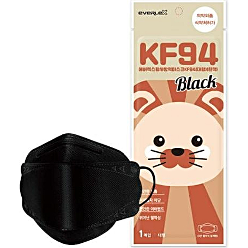에버렉스 황사방역 마스크 KF94 대형 블랙