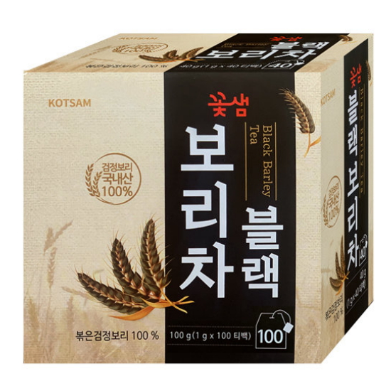 꽃샘식품 꽃샘 블랙 보리차 1g 100티백