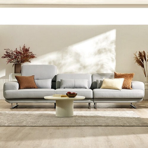 자코모 모노쉬 하이 기능성 슈렁큰 천연가죽 소파 4인용