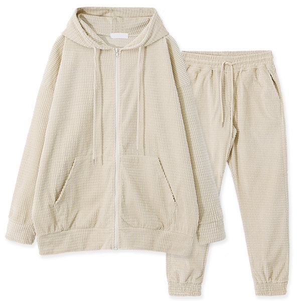 MNC 엠엔씨 사각골덴 후드집업 조거세트 MDSE623FF