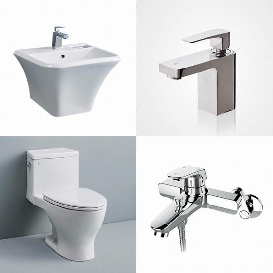 로얄앤컴퍼니  로얄K 양변기+세면기+세면수전+샤워수전 세트