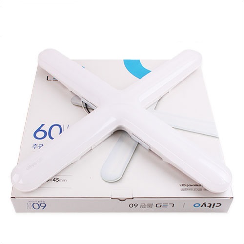 씨티오  LED 돌핀 십자등 주광색 60W