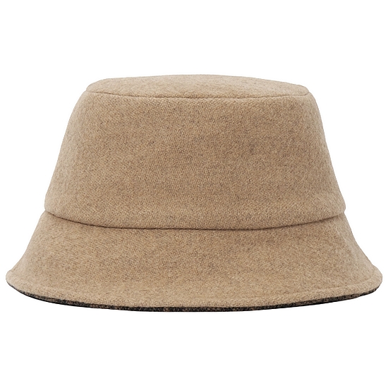 펜디 로고 FXQ901 AIX1 F1BBM 공용 울 실크 버킷햇 모자