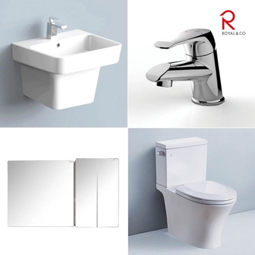 로얄앤컴퍼니  로얄S 양변기+세면기+수전+욕실장 세트