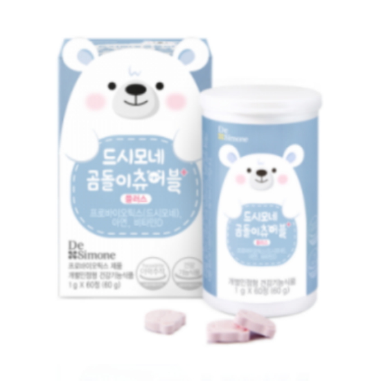 뉴트리바이오텍 드시모네 곰돌이 츄어블 플러스 60정