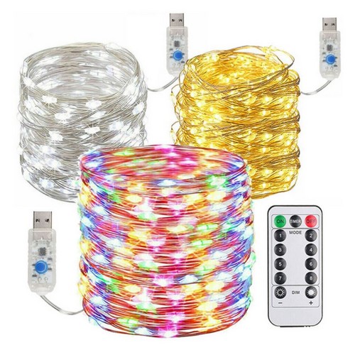 LED USB 와이어 줄 장식 조명 200구