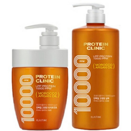 엘라스틴 프로틴클리닉 고영양 샴푸 1000ml + 고영양 트리트먼트 700ml