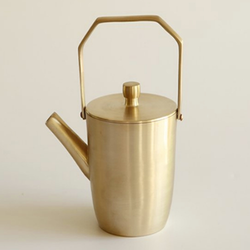 놋담 방짜유기 티팟+술잔2P