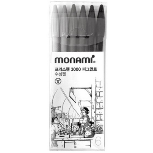 모나미  3000 프러스펜 피그먼트 세트