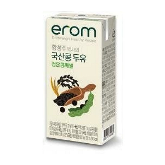 이롬 황성주 국산콩 두유 검은콩,깨,쌀 190ml