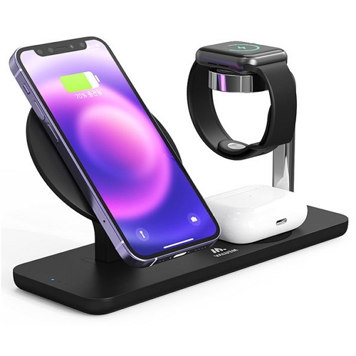 디엠케이코리아 밸류엠 3in1 올인원 맥세이프 무선충전기 VM-STW6300