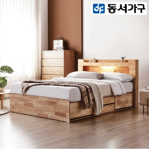 동서가구 브리더 수납 호텔 LED침대 Q