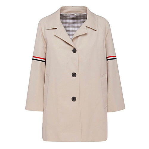 톰브라운 삼선 탭 코튼 트윌 코트 FOC704O 06111 250