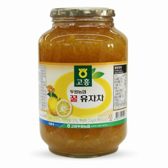 메가커피 고흥 꿀 유자차 2kg 2개세트