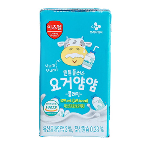이츠웰 튼튼플러스 요거얌얌 플레인 125ml