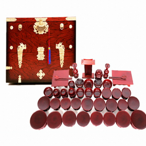 남원공방 남원 제기세트 37P (글씨[복자]없는 민자제기 - 오리목)