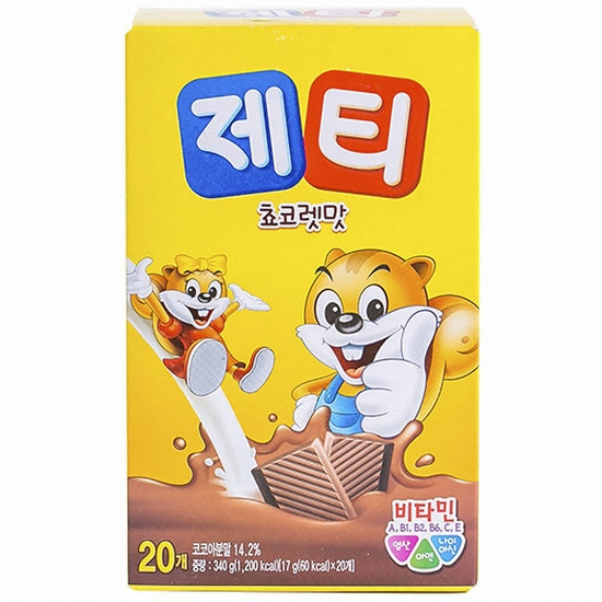 동서식품  제티 초콜릿맛 17g 20개입