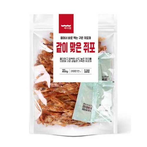 바다원  같이맞은 쥐포 400g