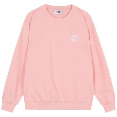 엔비에이 동구NBA 엔비에이 N221TS030PPINK NYK 클래식 레터 맨투맨