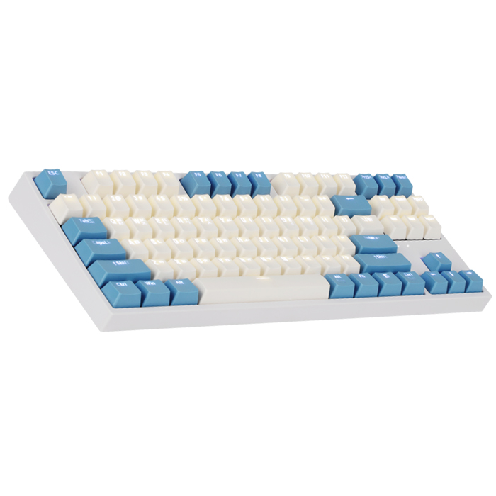 COX  CK87 크림블루 게이트론 LED 게이밍 기계식