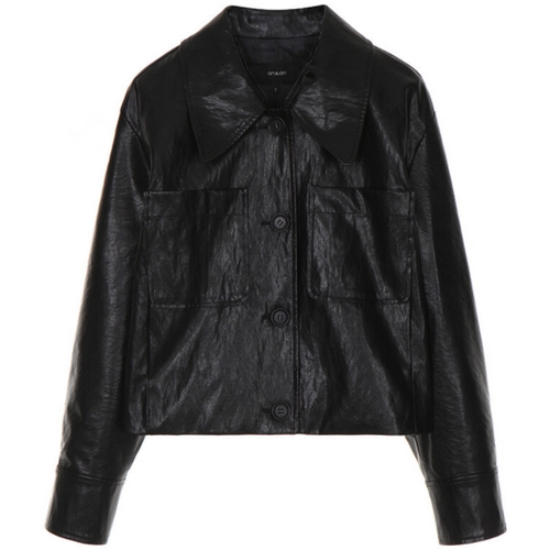 온앤온 여성 빅 포켓 레더 자켓_NL2SM273