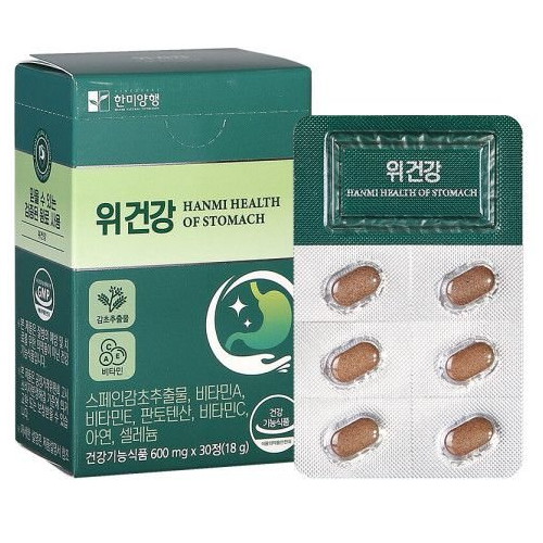 한미양행 위건강엔 감초추출물 600mg 30정