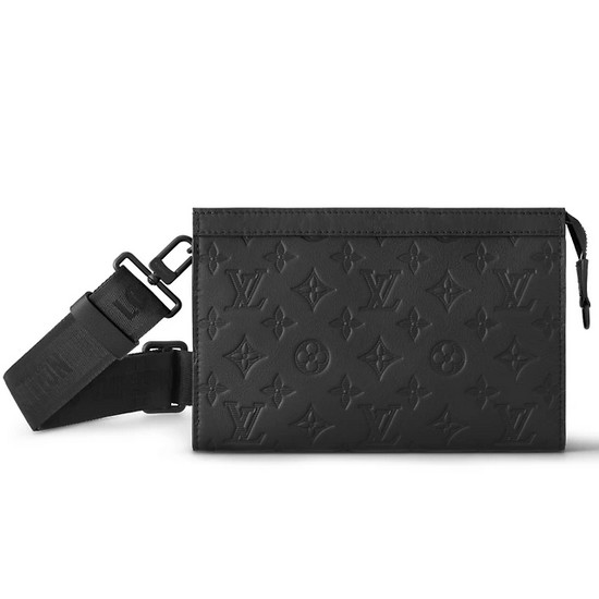루이비통 가스통 웨어러블 월릿 크로스백 블랙_M81115