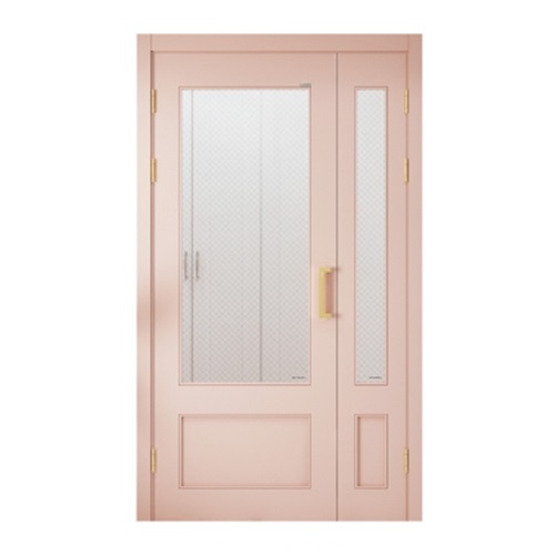 영림임업  레타 비대칭 양개형 투명유리 중문