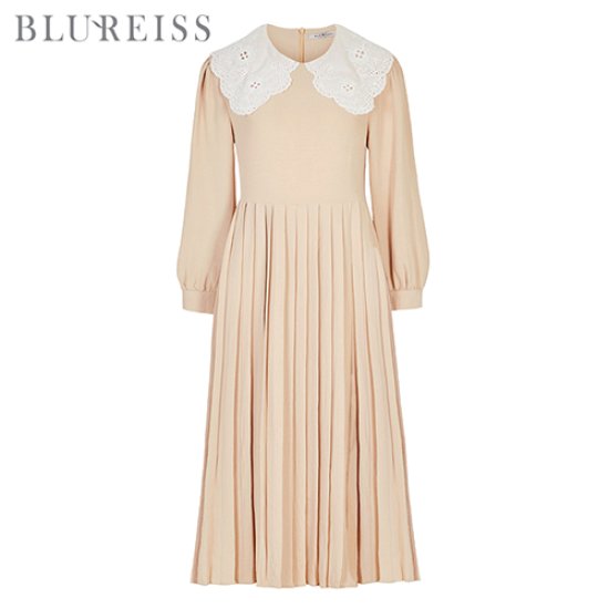 블루레이스 레이스카라플리츠원피스_B2S1OP3161 B2S1OP3161