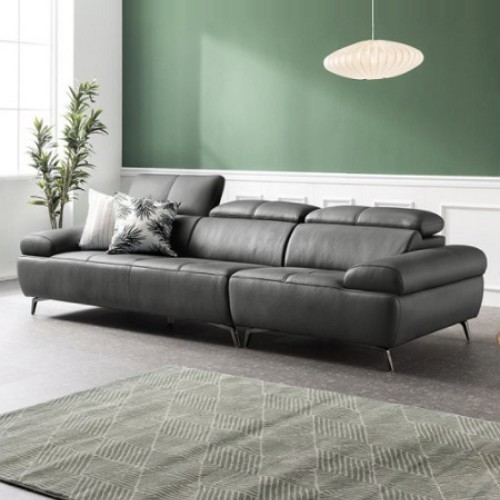 자코모 오딘 기능성 슈렁큰 천연가죽 소파 3.5인용