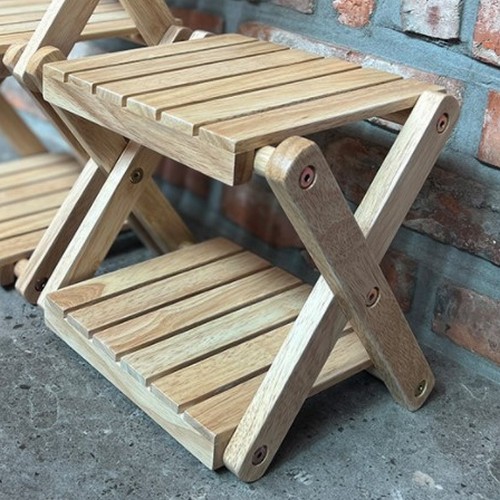 캠핑덕 미니 우드쉘프 2단