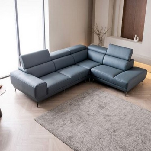 쉐우드가구 가온 기능성 코너 일반형 아띠잔 내추럴 천연통가죽 소파 6인용