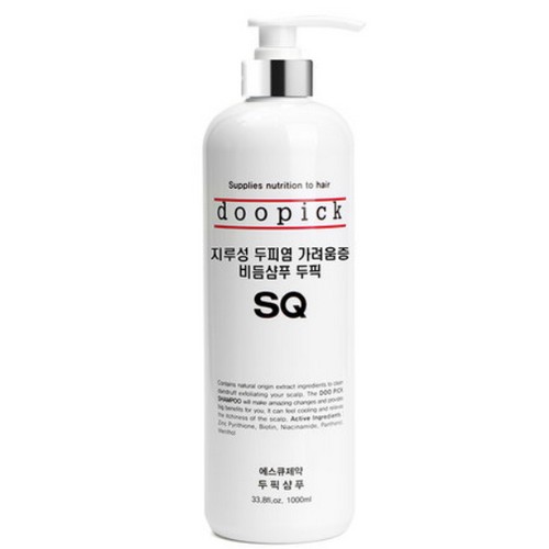 에스큐제약 지루성 두피염 가려움증 비듬샴푸 두픽 1000ml 2세트