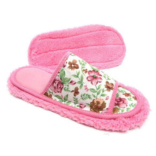 웰빙코드  꽃무늬 청소슬리퍼