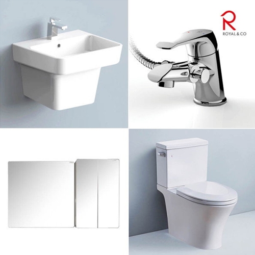로얄앤컴퍼니  로얄T 양변기+세면기+수전+욕실장 세트