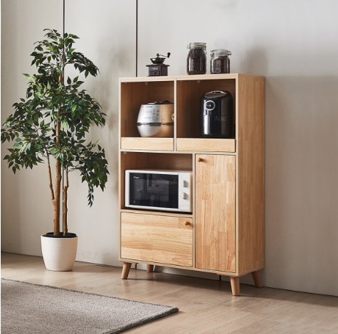 동서가구 애니 원목 3단 렌지대 주방수납장 800