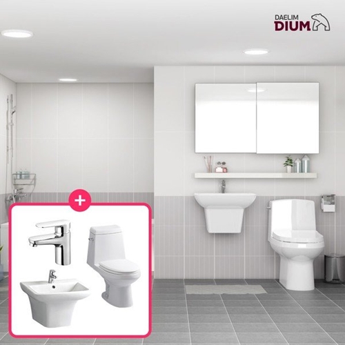 대림바스  플랜 디노 슬라이딩장 거실욕실+안방부분리모델링