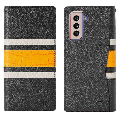 디자인스킨  갤럭시S21 울트라 믹스레더 베이직 가죽케이스