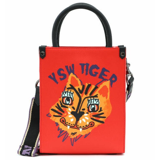 텐바이텐 육심원 스퀘어백 S 레드타이거